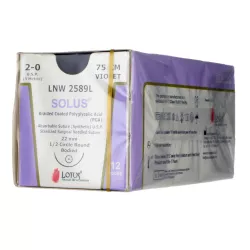 Nici wchłanialne Solus z igłą, 12 saszetek