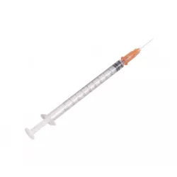 Strzykawka TBC j. uż. z igłą 1 ml, 100 szt.