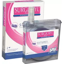 Nić wchłanialna Surgicryl PGA multifilament fioletowa
