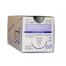 Nici Surgicryl 910 z igłą okrągłą (1/2 koła)