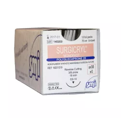 Nici Surgicryl Monofast z igłą odwrotnie tnącą (3/8 koła)