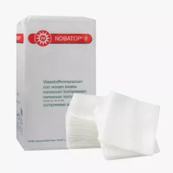 Kompresy włókninowe Nobatop 8 niesterylne, 100 szt.