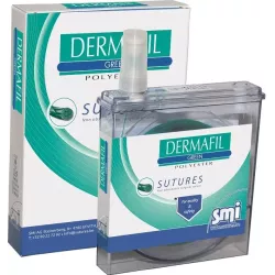 Nić niewchłanialna Dermafil Poliester zielona