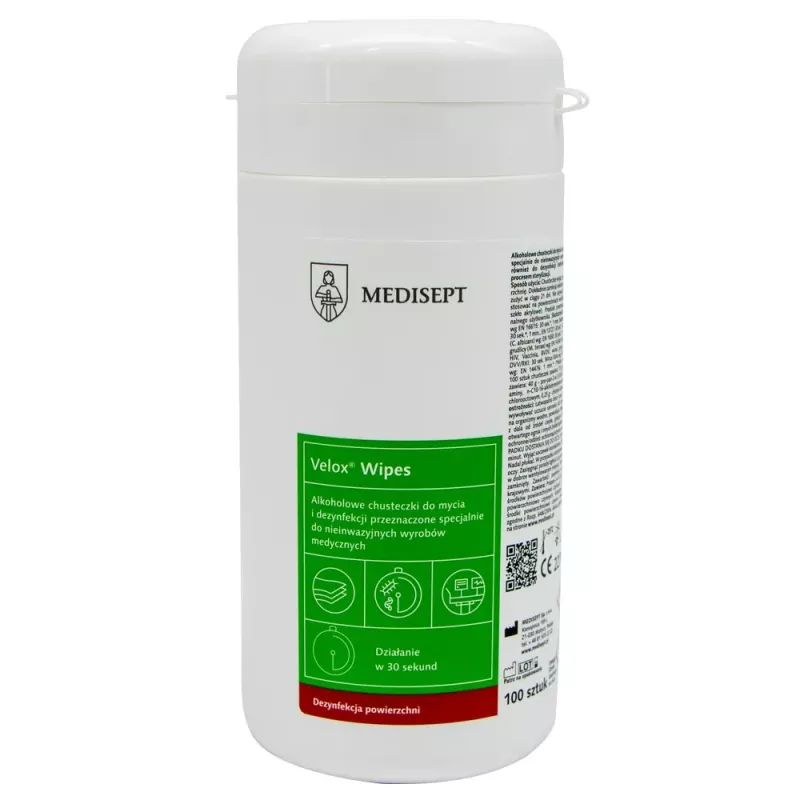 Velox Wipes chusteczki do mycia i dezynfekcji sprzętu
