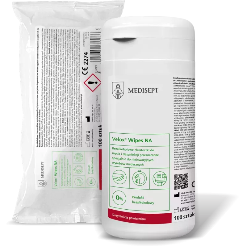 Velox Wipes NA chusteczki do mycia i szybkiej dezynfekcji