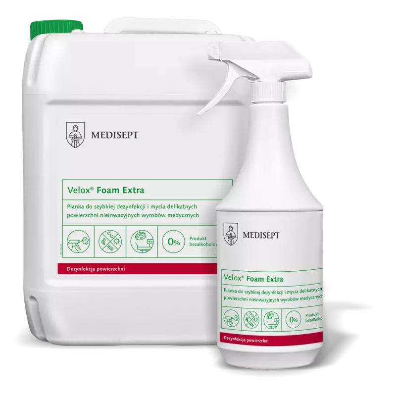 Velox Foam Extra pianka do szybkiej dezynfekcji i mycia delikatnych powierzchni