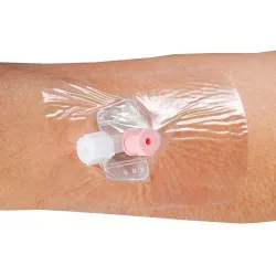 Rudaven® transparent  sterylny opatrunek  foliowy do mocowania kaniul, 6 x 8 cm, 50 szt.