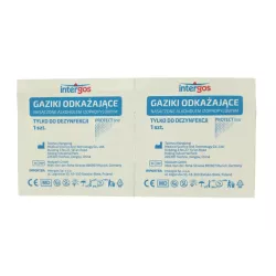 Gaziki alkoholowe Intergos, 100 szt. Gaziki alkoholowe Intergos, 100 szt.
