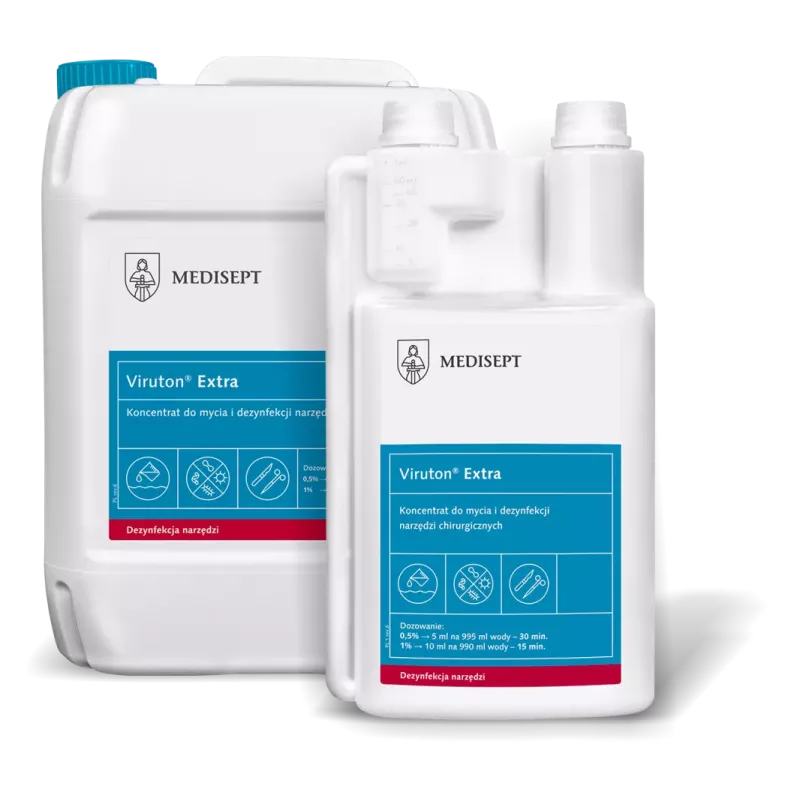 Viruton Extra koncentrat do mycia i dezynfekcji narzędzi chirurgicznych, 5 L