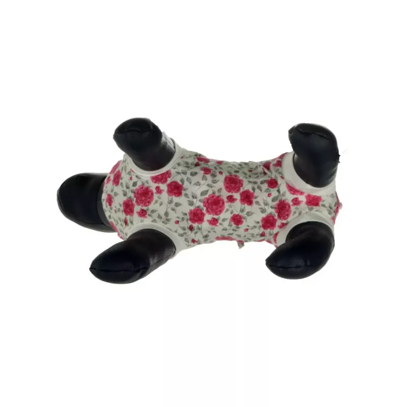 Opatrunek, koszulka pooperacyjna w kwiatki