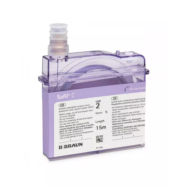 Nić wchłanialna SAFIL C B. Braun fioletowa Nić wchłanialna SAFIL C B. Braun fioletowa